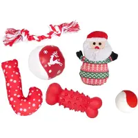 Flamingo Chaussette de Noël rempli de jouets pour chien