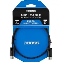 BOSS BMIDI-PB1 1ft/30cm MIDI Cable with Adjustable Cable Angle