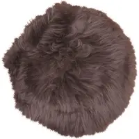 House Nordic Siège en peau d'agneau - Ø35cm - marron
