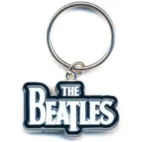 The Beatles Drop T Logo Schlüsselanhänger, Blanc