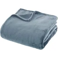 Zesso Eazy Living couverture douillette en flanelle 180 cm x 230 cm Bleu