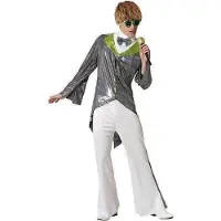 Atosa Silver Rock Star Costume Blanc XL Enfants