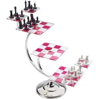 Noble Collection Star Trek Tridimensional Set Chess Board Game Clair Enfants
