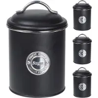 Excellent houseware Jeu de boîtes de conserve, 3 pièces avec couvercle