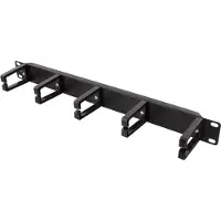 Deltaco 19-3 rack accessories Panneau de gestion des câbles, Armoire serveur : accessoires, Noir