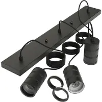 Calex Triple Pendel Cord Beam 3 lumières 40cm noir