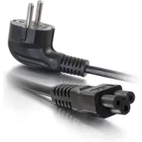 C2G Cordon d'alimentation pour ordinateur portable (2 m), Câble d'alimentation, Noir