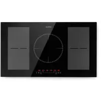 Klarstein Plaque Induction 9300W, Plaque de Cuisson Electrique à Induction, Plaque Induction Encastrées 5 Feux, Tables de Cuisson Encastrable, Contrôle Tactile, Rechaud Electrique pour la Cuisine