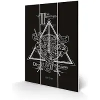 Pyramid Noname Harry Potter - Deathly Hallows - Impression Sur Bois 20x29.5