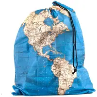 Kikkerland Travel Bags Maps - Set 4pcs.