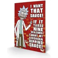 Pyramid Int. Rick & Morty - Szechuan Sauce - Impression Sur Bois 40x59cm