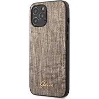 GUESS Case (Apple iPhone 12 Pro Max), Coque pour téléphone portable, Or