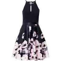 Vera Mont Robe de cocktail bleu foncé / rosé