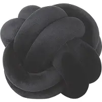 Beliani Coussin Velours Noir Malni 20 X 20 Cm