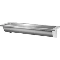 Delabie caniveau de lavage CANAL L.1200 o. Hl. écoulement à gauche Edst. 1.4301 sat