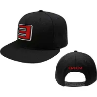 Eminem Hommes, Casquette, Reverse E Snapback Cap, Noir, (Taille unique)