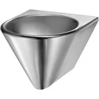 Delabie WT BOB murale sans trou de robinet Acier inox 1.4301 satiné