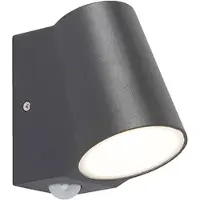 QAZQA Lampe d'extérieur anthracite avec détecteur de mouvement, LED incluse - Uma
