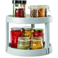 Metaltex Giro2 Rotating Kitchen Tray 28x21 Cm Gris