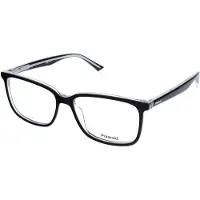 Polaroid Lunettes de Vue PLD D394 55/15/145 Black crystal Acetate frames MAN PLD D394