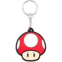Nintendo - Porte-Clef Champignon Rouge (Gomme)