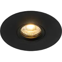 QAZQA Spot encastré moderne noir 12 cm - Buco