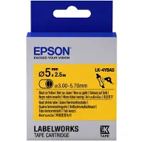 Epson LK-4YBA5 ruban thermorétractable noir sur jaune 5 mm (d'origine)