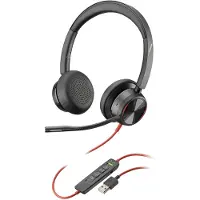 Poly Blackwire 8225 Écouteurs Avec fil Arceau Bureau/Centre d'appels USB Type-A Noir