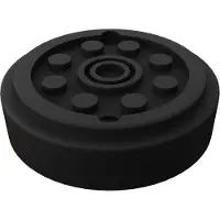 Deuba Patin en caoutchouc universel pour cric petit lot de 3