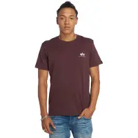 Alpha industries Basic Small Logo Short Sleeve T-shirt Rouge 3XL Homme