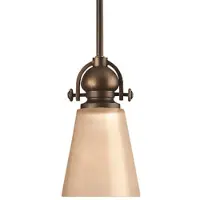 Elstead Lighting Suspension Mayflower, bronze vieilli, 1xE27x60W, verre, dimensions : 108 x 12,7 x 12,7 cm, IP20,