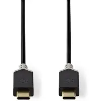 Nedis Gold Ccbw64020at20 Usb 3.2 Gen 2x2 Cable Usb-c M-usb-c M 4k@ 20gbs Plated 2 M 100w 60hz Gris
