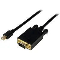 StarTech.com Câble adaptateur Mini DisplayPort vers VGA de 4,5 m - Convertisseur actif DP vers HD15 pour Mac ou PC - Noir - Convertisseur vidéo - VGA - DisplayPort - noir