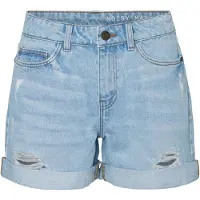 Noisy May Short de - Short Destroy Smiley - XS - S - pour Femme - bleu - Taille S