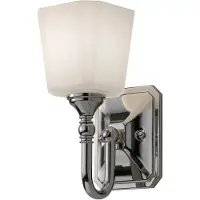 FEISS Applique murale Concord, chrome poli, 1xG9x3W, métal, dimensions : 25,7 x 11,7 x 15,2 cm, IP44, Feiss