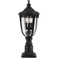 Elstead Lighting Bride anglaise 55 cm lampe sur pied 3xE14 noir Feiss FE-EB3-M-BLK