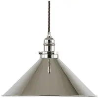 Elstead Lighting Suspension Provence, nickel poli, 1xE27x60W, métal, dimensions : 23x37x37 cm, IP20, Elstead