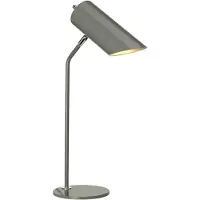 Elstead Lighting Quinto lampe de table gris foncé, nickel poli QUINTO-TL-GPN