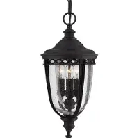 ELSTEAD Suspension d'extérieur English Bridle 3xE14 noire Feiss FE-EB8-M-BLK