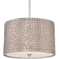 Elstead Lighting Confetti Lampe à suspendre E27 triple argent ancien (E27)