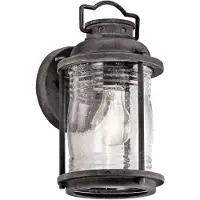 Kichler Applique murale d'extérieur en zinc vieilli E27 60 W Ashland Bay