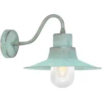 Elstead Lighting Applique murale d'extérieur Sheldon E27 vert-de-gris IP44 (E27, IP44)