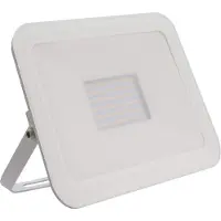 LEDKIA Projecteur à LED 50W 120lm/W IP65 Slim verre blanc 3000K blanc chaud