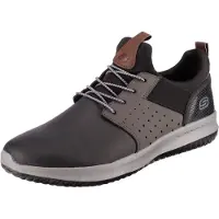 SKECHERS Herren Slipper Sportif Semelle en caoutchouc noir