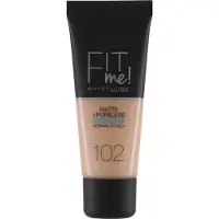 Maybelline Fit Me! Matte+ Poreless Liquid Foundation 102 Fair Ivory 30 ml