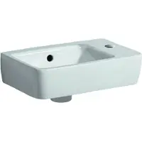 Geberit Lave-mains Renova Compact 40 x 25 cm blanc trou de robinetterie à droite 276140000 (250 mm, 400 mm)