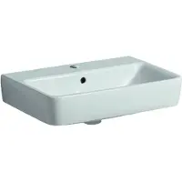 Geberit Renova Compact lavabo compact avec trou de robinet avec trop-plein 55x37x17cm blanc 226155000
