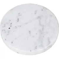 QAZQA Base ronde blanche en marbre pour lampadaire arc XXL