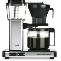 Moccamaster 53970 KBG Select, cafetière à filtre, argent poli, 1,25 L