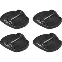 Proplus Patins de support de caravane 4 pcs avec broches métalliques